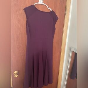 Lands' End Women's Asymmetrical Dress in Deep Purple.